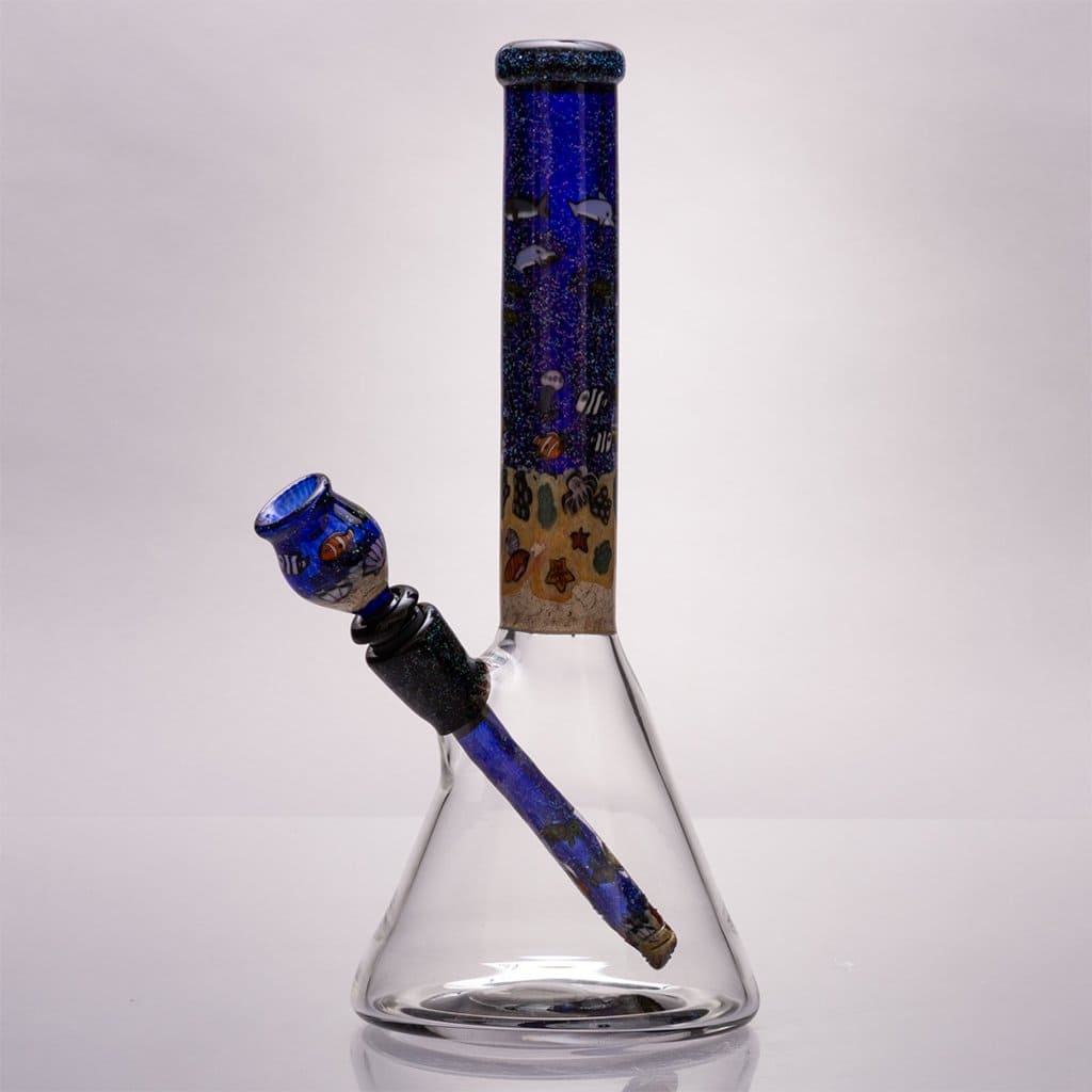 Strobel Glass - 12" Aquatic Themed Bong