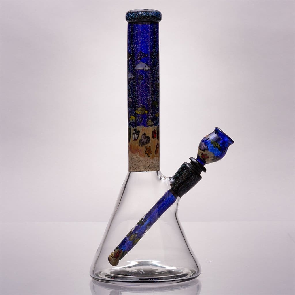 Strobel Glass - 12" Aquatic Themed Bong