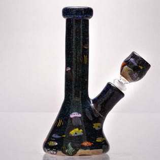 Strobel Glass Aquatic Themed Mini Bong