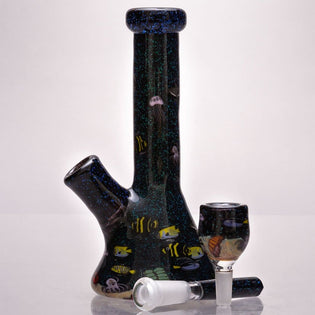 Strobel Glass Aquatic Themed Mini Bong