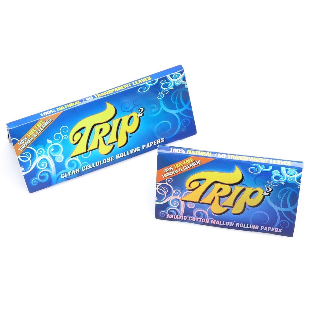 Trip2 Asiatic Cotton Mallow Clear Rolling Papers - 1 1/4