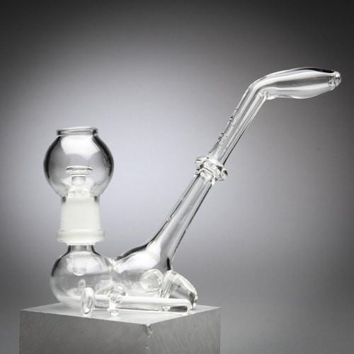 IN STOCK Black Glass Pipe Glass Bubbler Smoking Pipe Water Glass